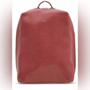 Matt & Nat Bremen Vegan Leather Backpack Heirloom Red – Brand New Sealed